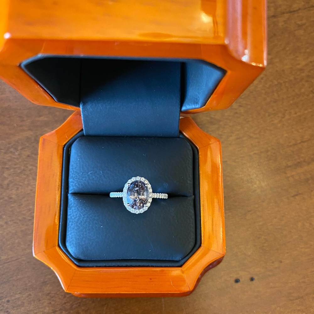 Grey Spinel Ring